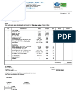 Electrical switchboard design and installation quotation