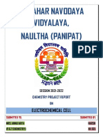 Jawahar Navodaya Vidyalaya, Naultha (Panipat) : Electrochemical Cell
