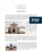 Lectura Histórico Crítica de La Catedral San Pedro de Riobmaba