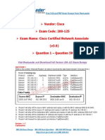 Vendor: Cisco Exam Code: 200-125 Exam Name: Cisco Certified Network Associate