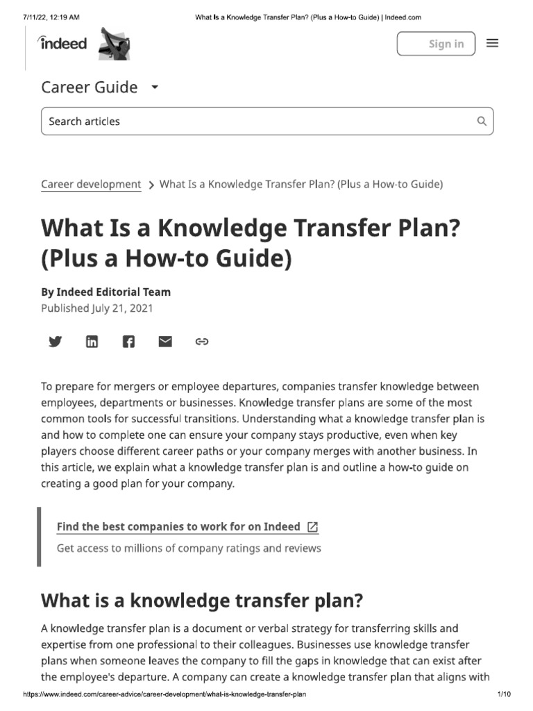 KT Plan PDF