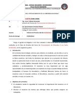 Informe de práctica de muestreo de mineral