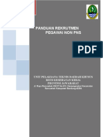 Panduan Rekrutmen Pegawai Non PNS