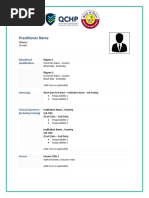 DHP CV Template for Healthcare Professionals | PDF | Career & Growth | Law