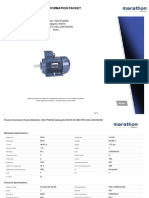 Product Information Packet: Model No: 160LTFC6538 Catalog No: R337A 20,1800, TEFC, 160L, 3/60/230/460 Tefc
