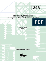 Damage To Underground and Submarine Cables