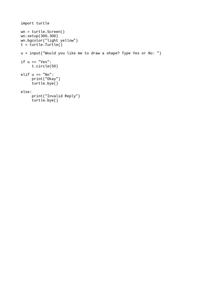 Python Yes or No | PDF
