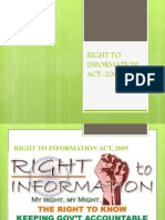 Right to Information Act Summary