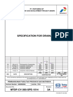 PT. PERTAMINA EP MGDP Drainage Specification