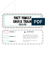 Fact Family Unifix Trains