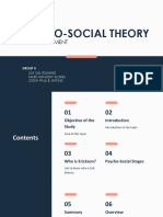 Psycho-Social Theory: Erickson'S