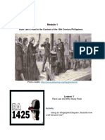 Rizal Law & Rizal in The Context of The 19th Century Philippines Activities