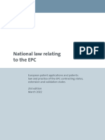 National Law Relating To The Epc 21st Edition en