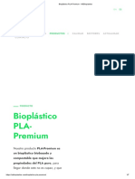 Bioplástico PLA-Premium sustentable