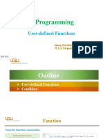 C Programming: User-Defined Functions