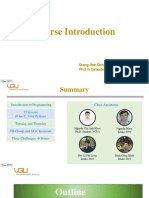 Course Introduction: Quang-Vinh Dinh Ph.D. in Computer Science