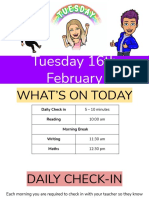 Year 4 Tuesday 16th February