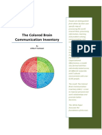 The Colored Brain Communication Inventory: Arthur F Carmazzi