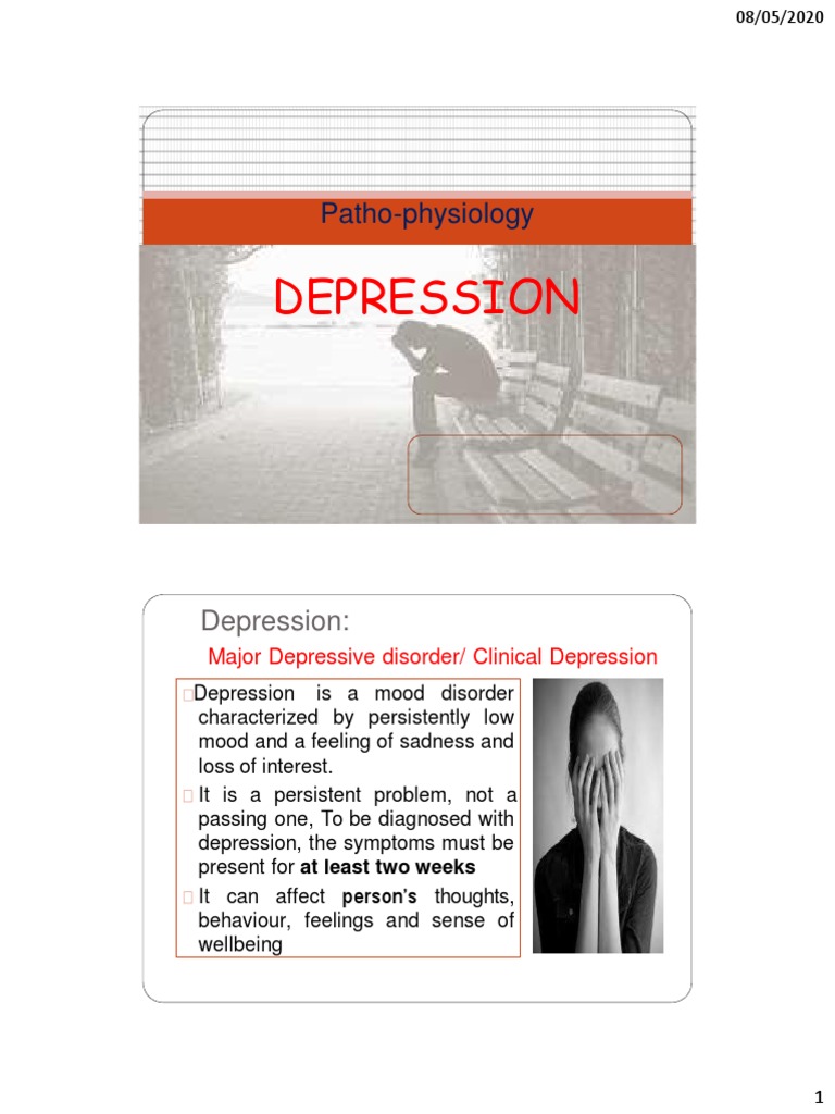 Depression PathoPhysiology PDF Major Depressive Disorder Mental