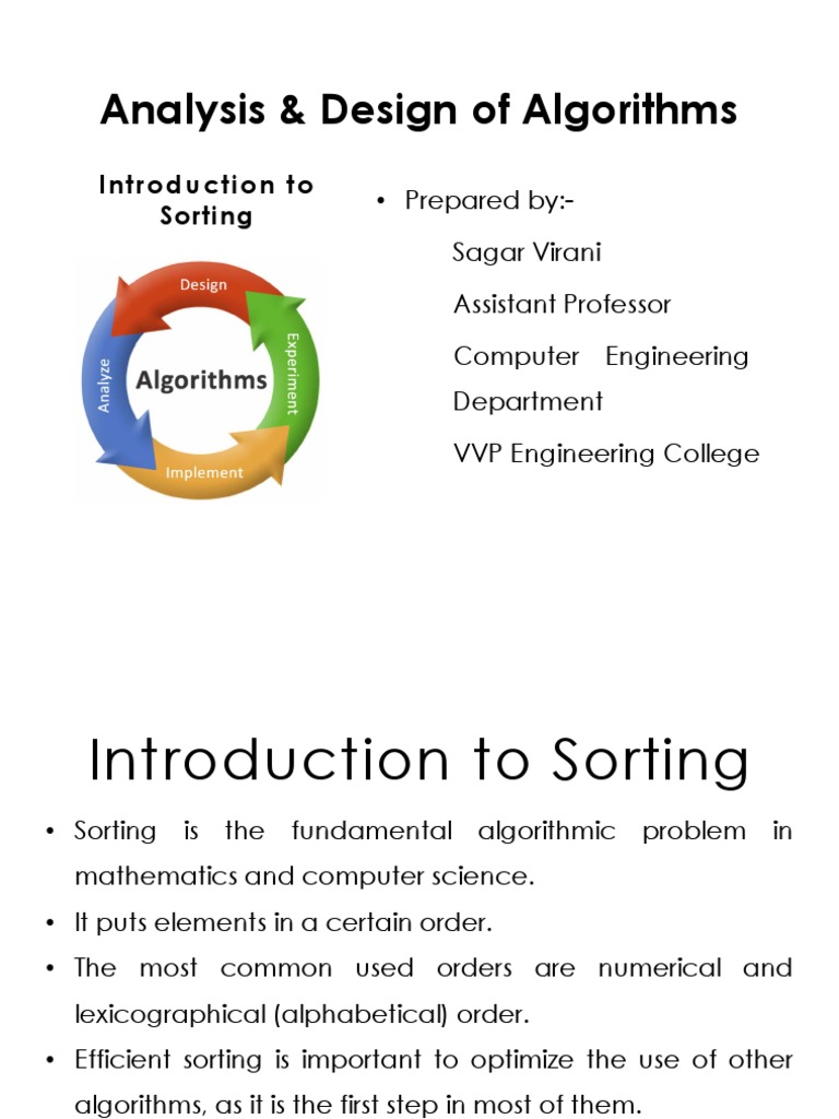 Intro Sorting | PDF | Algorithms | Applied Mathematics