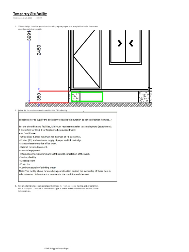 Temporary Site Facility Wednesday July 6 2022 2 44 Pm Pdf