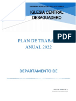 Plan de Trabajo Escuela Sabatica 2022 Desaguadero