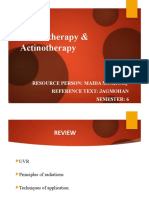 Electrotherapy & Actinotherapy: Resource Person: Maida Mushtaq Reference Text: Jagmohan Semester: 6