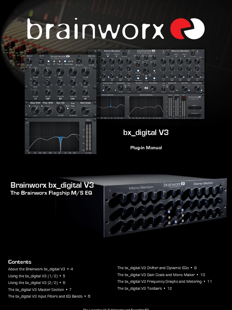 BX - Digital V3 Mix Manual | PDF | Equalization (Audio) | Bandwidth (Signal  Processing)