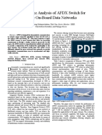 Performance Analysis of AFDX Switch for Space On-Board Data Networks