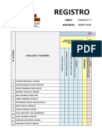 Registro Ciencia y Tecnologia - 3° A