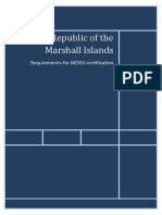 Requirements For Marshall Islands Licence MODU.