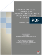 The Impact of Social Commerce On Consumer Behaviour: With Special Reference To F-Commerce