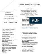 Perfil profissional de Lucas Loureiro como técnico de elétrica