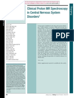 Clinical Proton MR Spectroscopy in Central Nervous System Disorders