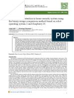 Object Motion Detection in Home Security System Using The Binary-Image Comparison Method Based On Robot Operating System 2 and Raspberry Pi