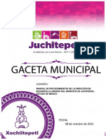 Gaceta 74 Manual de Procedimientos Dirección Desarrollo Urbano