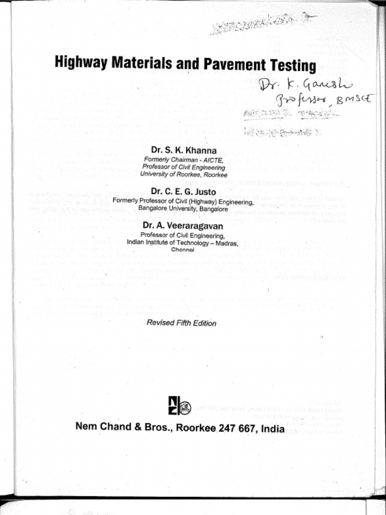 Highway Engineering Lab Manual | PDF