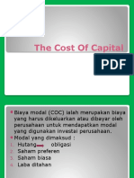 The Cost of Capital