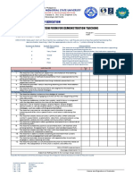 JRSMU College of Education Demonstration Teaching Evaluation Form