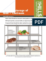 Example Storage of Food - Coolroom: WWW - Thehills.nsw - Gov.au