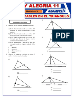 SEMANA 14 Lineas Notables en El Triangulo Para 3ero de Secundaria
