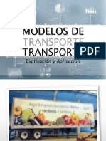 Aplicación Práctica Modelos de Transporte Logística
