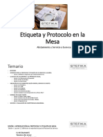 Etiqueta y Protocolo en La Mesa - by Stefika