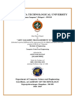 Visvesvaraya Technological University: "Art Gallery Management System"