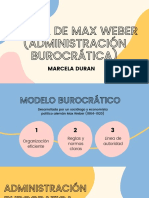 Teoría de Max Weber (Administración Burocrática