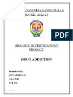 Jawahar Navodaya Vidyalaya IDUKKI 2022-23: Biology Investigatory Project