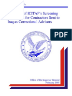 Oig Report Iraq Screening