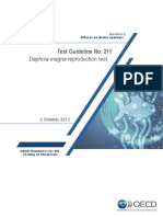 OCDE Test Guideline No. 211 Daphnia magna reproduction test