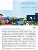 Adani Power Limited Investor Presentation September 2019