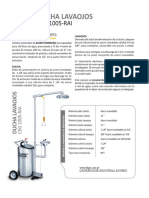 Ficha Técnica Ducha Lavaojos CEG 1005-RAI